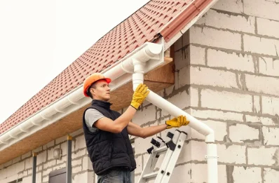 Pose et remplacement de gouttières à Waville